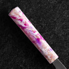 Santoku Silver Steel #3 Nashiji Ocean Sakura Handle 165mm-[Musashi]-[Japanese-Kitchen-Knives]