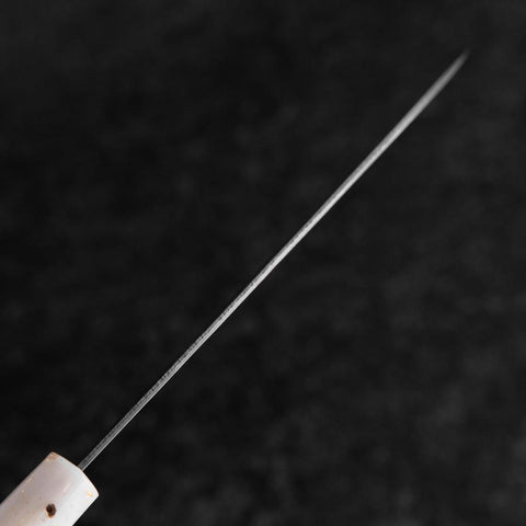 Santoku Silver Steel #3 Nashiji Ocean White Black Gold Handle 165mm-[Musashi]-[Japanese-Kitchen-Knives]