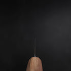 Santoku Silver Steel #3 Nashiji Olive Handle 170mm-[Musashi]-[Japanese-Kitchen-Knives]