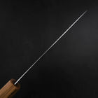 Santoku Silver Steel #3 Nashiji Olive Handle 170mm-[Musashi]-[Japanese-Kitchen-Knives]