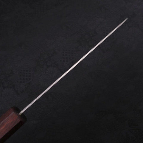 Santoku Silver Steel #3 Nashiji Purple Urushi Handle 165mm (6.5”)-[Musashi]-[Japanese-Kitchen-Knives]