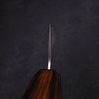 Santoku Silver Steel #3 Nashiji Sumi Urushi Handle 165mm (6.5”)-[Musashi]-[Japanese-Kitchen-Knives]