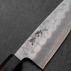 Santoku Silver Steel #3 Nashiji Walnut Handle 165mm-[Musashi]-[Japanese-Kitchen-Knives]