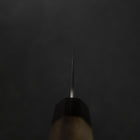 Santoku Silver Steel #3 Nashiji Walnut Handle 165mm-[Musashi]-[Japanese-Kitchen-Knives]