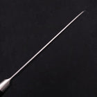 Santoku Silver Steel #3 Nashiji Western Black Handle 180mm (7”)-[Musashi]-[Japanese-Kitchen-Knives]