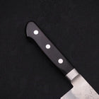Santoku Silver Steel #3 Nashiji Western Black Handle 180mm (7”)-[Musashi]-[Japanese-Kitchen-Knives]