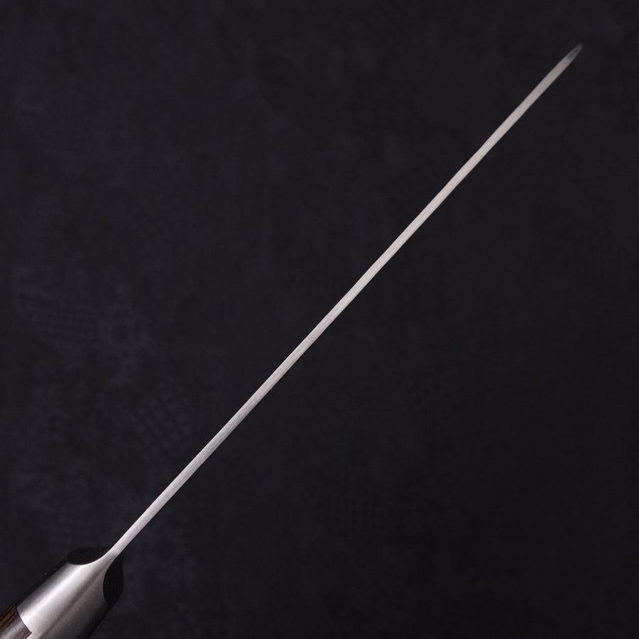 Santoku Silver Steel #3 Nashiji Western Handle 165mm-Silver steel #3-Nashiji-Western Handle-[Musashi]-[Japanese-Kitchen-Knives]