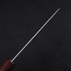 Santoku Silver Steel #3 Nashiji Zelkova Handle 165mm (6.5”)-[Musashi]-[Japanese-Kitchen-Knives]