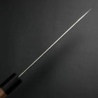 Santoku Silver Steel #3 Nawame Damascus Buffalo Walnut Handle 165mm-[Musashi]-[Japanese-Kitchen-Knives]