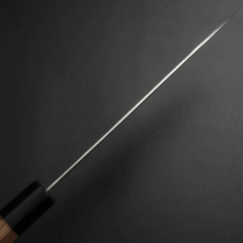 Santoku Silver Steel #3 Nawame Damascus Buffalo Walnut Handle 165mm-[Musashi]-[Japanese-Kitchen-Knives]