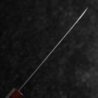 Santoku Silver Steel #3 Nawame Damascus Purple Urushi Handle 165mm-[Musashi]-[Japanese-Kitchen-Knives]