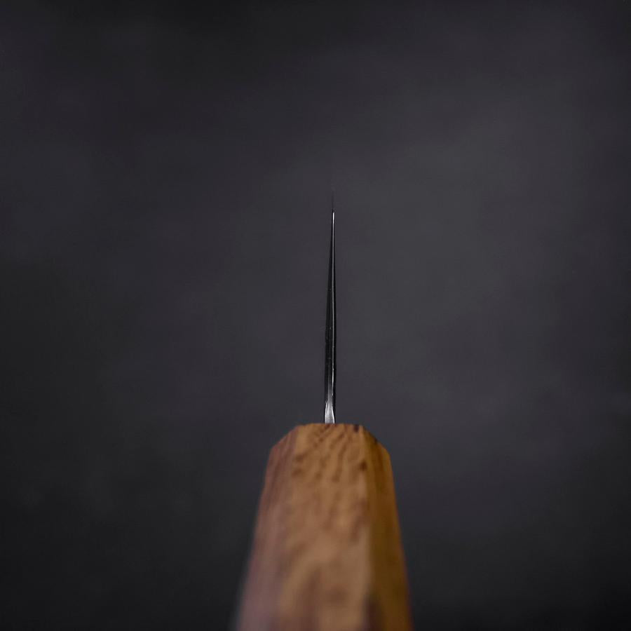 三徳 銀紙3号 槌目 ダマスカス オーク柄 165mm – MUSASHI