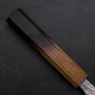 Santoku Silver Steel #3 Nawame Damascus Yaki Urushi Handle 165mm-[Musashi]-[Japanese-Kitchen-Knives]