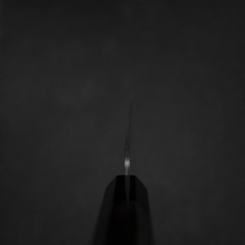 Santoku Silver Steel #3 Polished Buffalo Ebony Handle 165mm-[Musashi]-[Japanese-Kitchen-Knives]