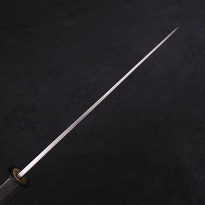 Santoku Silver Steel #3 Polished Buffalo Magnolia Handle 165mm-Silver steel #3-Polished-Japanese Handle-[Musashi]-[Japanese-Kitchen-Knives]