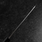 Santoku Silver Steel #3 Polished Buffalo Walnut Handle 170mm-[Musashi]-[Japanese-Kitchen-Knives]