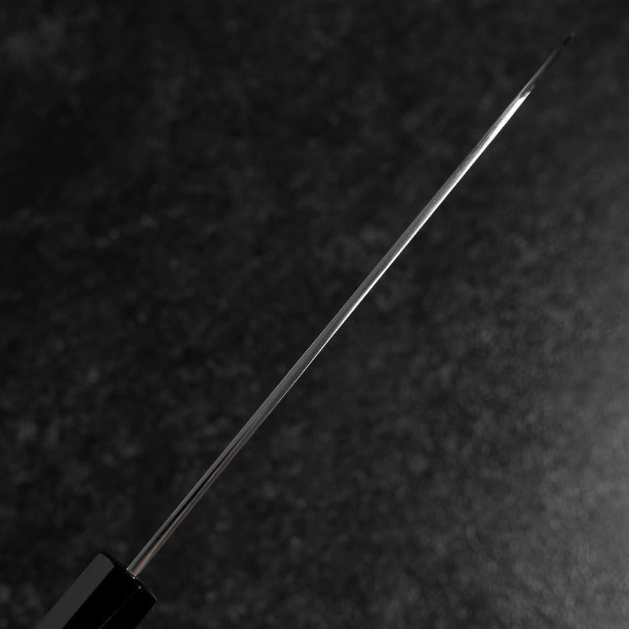 Santoku Silver Steel #3 Polished Buffalo Walnut Handle 170mm-[Musashi]-[Japanese-Kitchen-Knives]