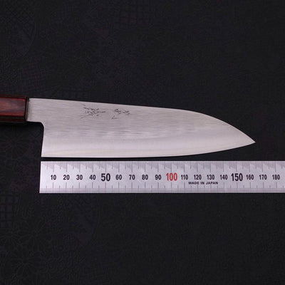 Santoku Silver Steel #3 Polished Poplar 165mm-Silver steel #3-Polished-Japanese Handle-[Musashi]-[Japanese-Kitchen-Knives]