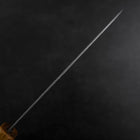 Santoku Silver Steel #3 Tsuchime Damascus Oak Handle 170mm (6.7”)-[Musashi]-[Japanese-Kitchen-Knives]