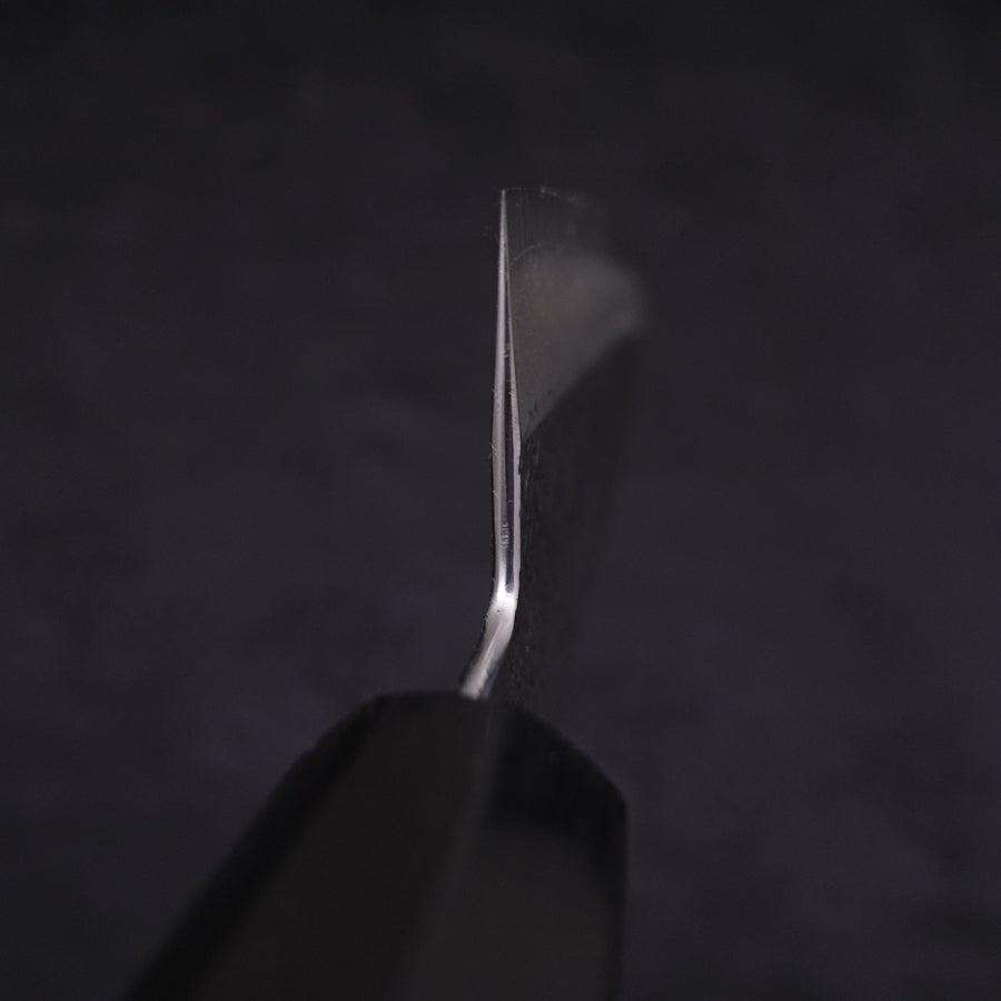 Santoku Stainless Clad Aogami-Super Suname Walnut Handle 165mm-Aogami Super-Tsuchime-Japanese Handle-[Musashi]-[Japanese-Kitchen-Knives]