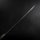 Santoku Stainless Clad Blue Steel #2 Colored Damascus Western Karin Handle 180mm (7”)-[Musashi]-[Japanese-Kitchen-Knives]