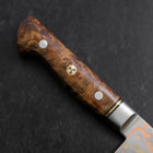 Santoku Stainless Clad Blue Steel #2 Colored Damascus Western Karin Handle 180mm (7”)-[Musashi]-[Japanese-Kitchen-Knives]