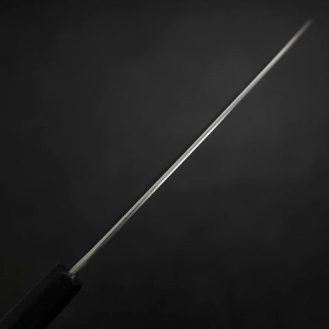 Santoku Stainless Clad Blue Steel #2 Kurouchi Rubber Handle 165mm (6.5”)-[Musashi]-[Japanese-Kitchen-Knives]