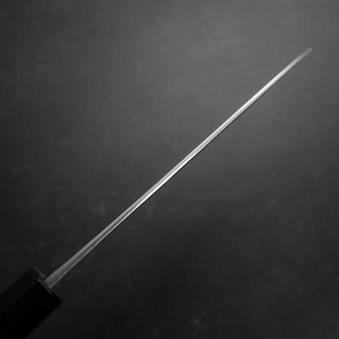 Santoku Stainless Clad Blue Steel #2 Kurouchi Walnut Handle 165mm (6.5”)-[Musashi]-[Japanese-Kitchen-Knives]