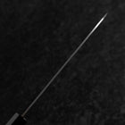 Santoku Stainless Clad Blue Super Polished Buffalo Ebony Handle 180mm (7”)-[Musashi]-[Japanese-Kitchen-Knives]