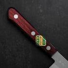 Santoku Stainless Clad Blue Super Polished Western Black Red Handle 140mm (5.5”)-[Musashi]-[Japanese-Kitchen-Knives]