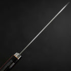 Santoku Stainless Clad Blue Super Polished Western Black Red Handle 165mm (6.5”)-[Musashi]-[Japanese-Kitchen-Knives]