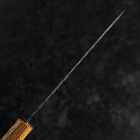 Santoku Sweden Stainless Steel Mirror Nashiji Washi Damascus Yaki Urushi Handle 165mm-[Musashi]-[Japanese-Kitchen-Knives]