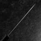 Santoku Sweden Stainless Steel Nashiji Washi Damascus Black Walnut Handle 165mm-[Musashi]-[Japanese-Kitchen-Knives]