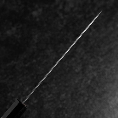 Santoku Sweden Stainless Steel Nashiji Washi Damascus Black Walnut Handle 165mm-[Musashi]-[Japanese-Kitchen-Knives]