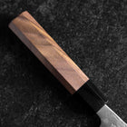 Santoku Sweden Stainless Steel Nashiji Washi Damascus Black Walnut Handle 165mm-[Musashi]-[Japanese-Kitchen-Knives]