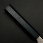Santoku Sweden Stainless Steel Nashiji Washi Damascus Dark Blue Urushi Handle 165mm (6.5”)-[Musashi]-[Japanese-Kitchen-Knives]