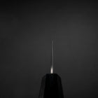 Santoku Sweden Stainless Steel Nashiji Washi Damascus Dark Blue Urushi Handle 165mm-[Musashi]-[Japanese-Kitchen-Knives]