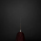 Santoku Sweden Stainless Steel Nashiji Washi Damascus Purple Urushi Handle 165mm-[Musashi]-[Japanese-Kitchen-Knives]