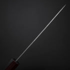 Santoku Sweden Stainless Steel Nashiji Washi Damascus Purple Urushi Handle 165mm-[Musashi]-[Japanese-Kitchen-Knives]