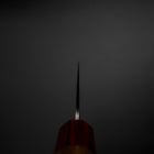 Santoku Sweden Stainless Steel Nashiji Washi Damascus Walnut Handle 165mm-[Musashi]-[Japanese-Kitchen-Knives]