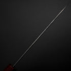 Santoku Sweden Stainless Steel Nashiji Washi Damascus Walnut Handle 165mm-[Musashi]-[Japanese-Kitchen-Knives]