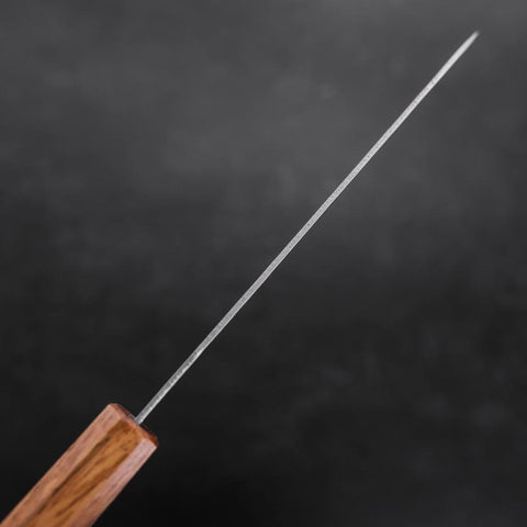 Santoku Sweden Stainless Steel Nashiji Washi Oak Handle 165mm (6.5”)-[Musashi]-[Japanese-Kitchen-Knives]
