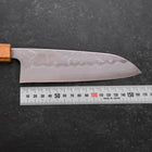 Santoku Sweden Stainless Steel Nashiji Washi Oak Handle 165mm (6.5”)-[Musashi]-[Japanese-Kitchen-Knives]