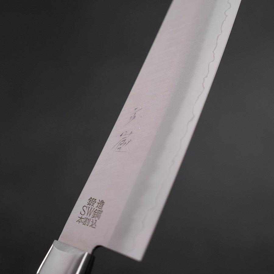 【本焼 inox】スウェーデンステンレス 三徳包丁 三徳 スウェーデン鋼 磨き 洋風柄 170mm – MUSASHI