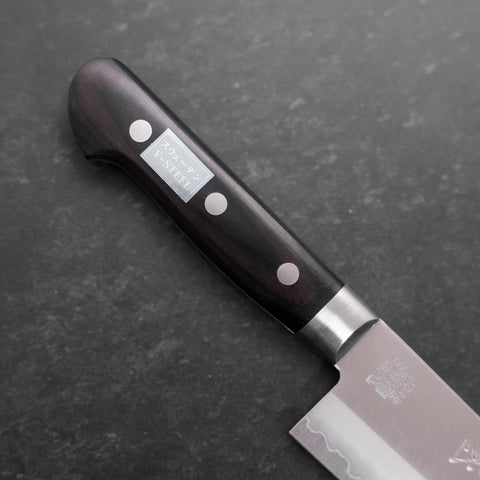 Santoku Sweden Stainless Steel Polished Western Black Handle 180mm (7”)-[Musashi]-[Japanese-Kitchen-Knives]