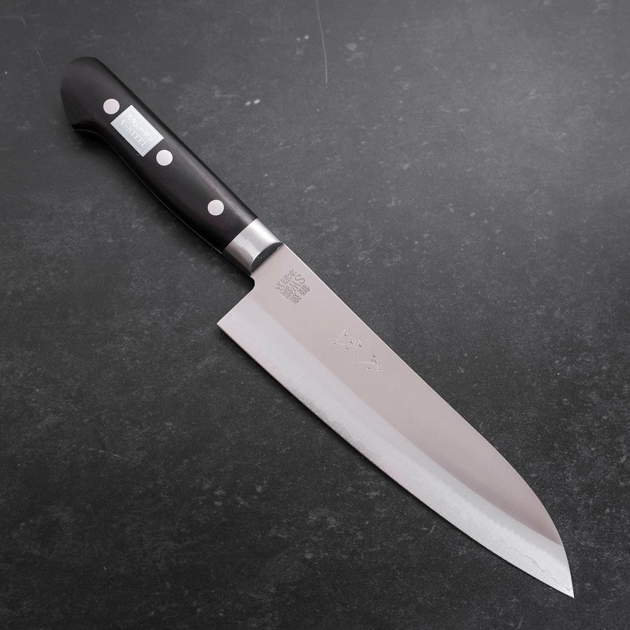 重房 スウェーデン鋼 黒打三徳 包丁 6寸 中古品 三徳 スウェーデン鋼 磨き 洋風柄 170mm – MUSASHI