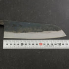 Santoku V-Toku 2 Kurouchi Damascus Buffalo Ebony Handle 165mm (6.5”)-[Musashi]-[Japanese-Kitchen-Knives]