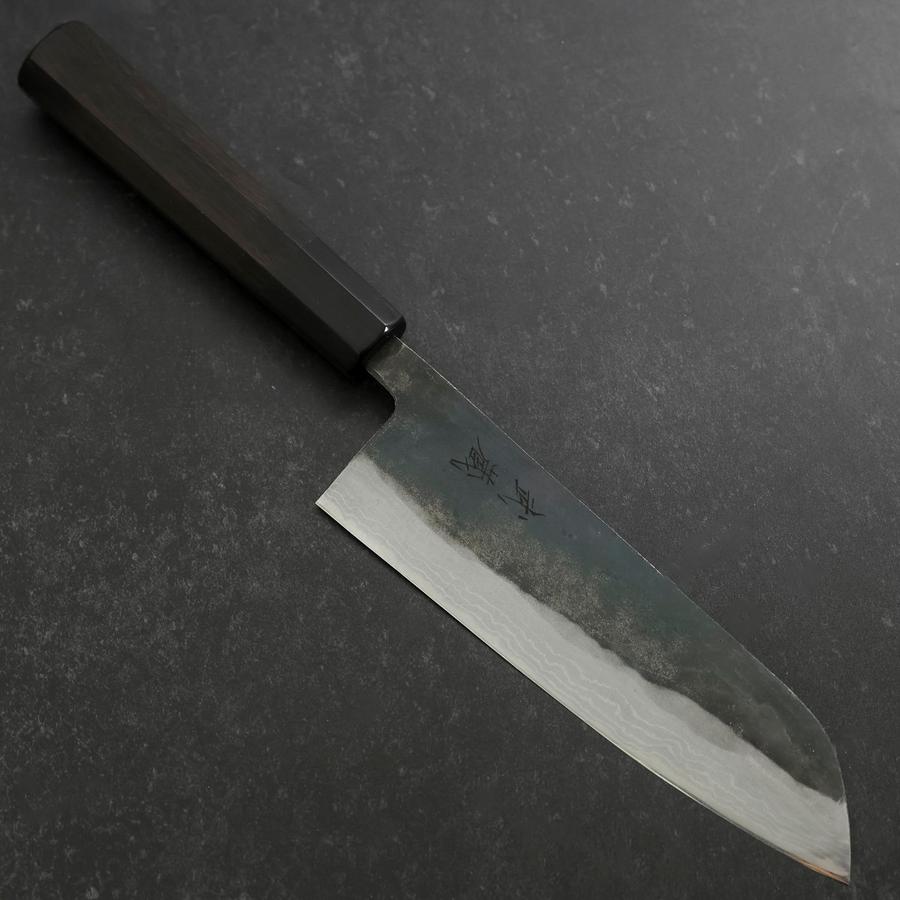 三徳 V特2号 黒打 ダマスカス 黒檀水牛柄 165mm – MUSASHI