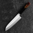 Santoku VG-1 Kasumi Fire Urushi Handle 180mm-[Musashi]-[Japanese-Kitchen-Knives]