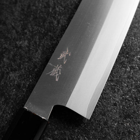Santoku VG-1 Kasumi Fire Urushi Handle 180mm-[Musashi]-[Japanese-Kitchen-Knives]